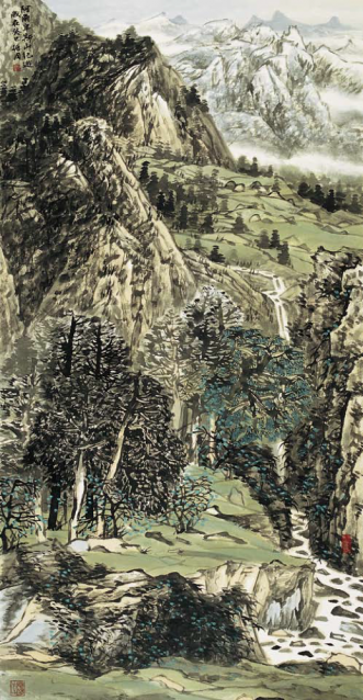 程振国  - 阿尔卑斯山纪游  (137,8x69,2)